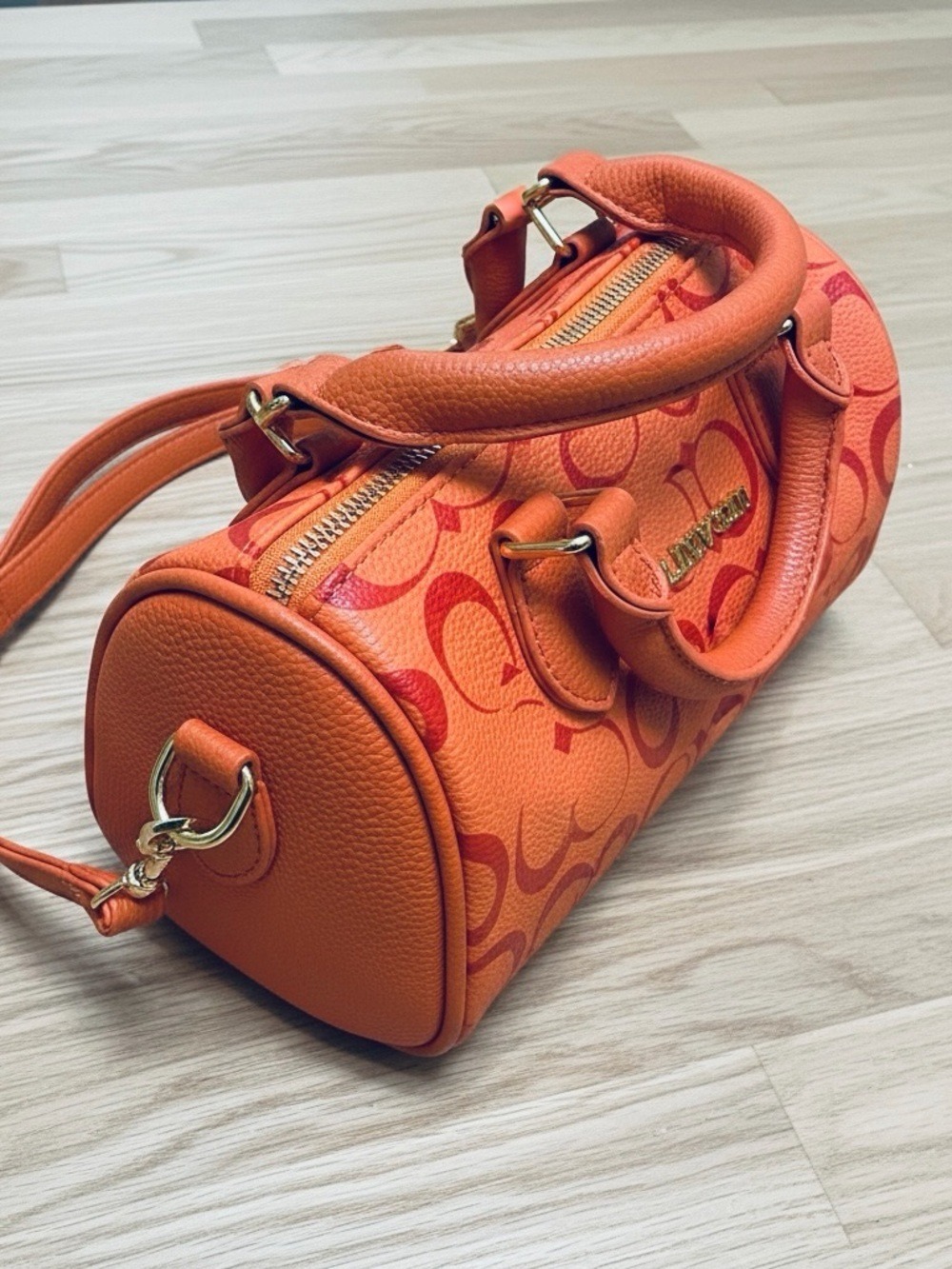 Coach Rowan Mini Bright Orange Signature Mini Satchel - Picture 2 of 8